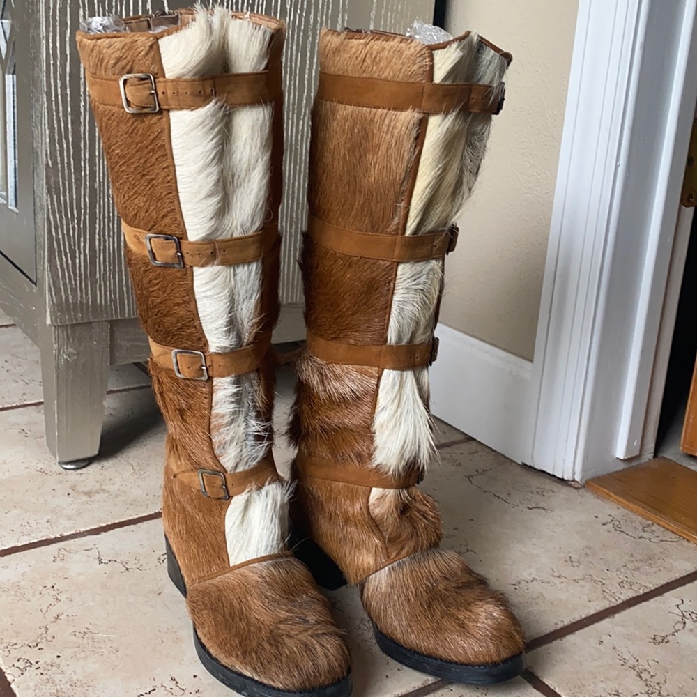 Edouard Jerrold Deer Fur Boots Gem